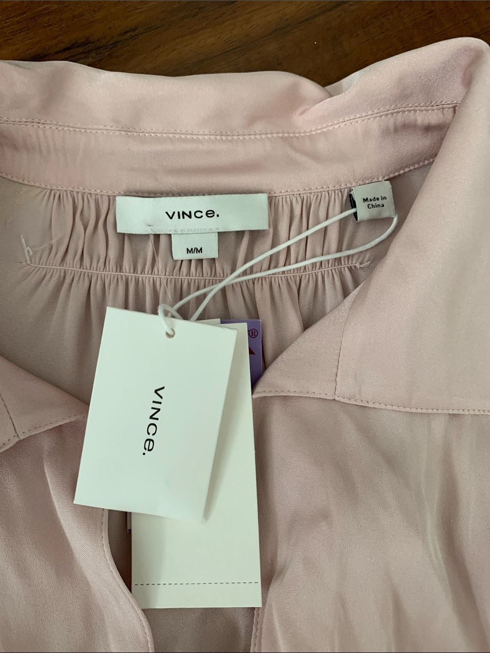 New Vince Gathered silk-blend blouse - Picture 9 of 14